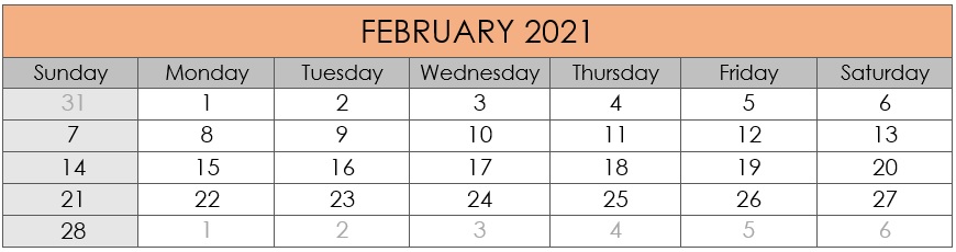 February 2021 Compliances Due Date