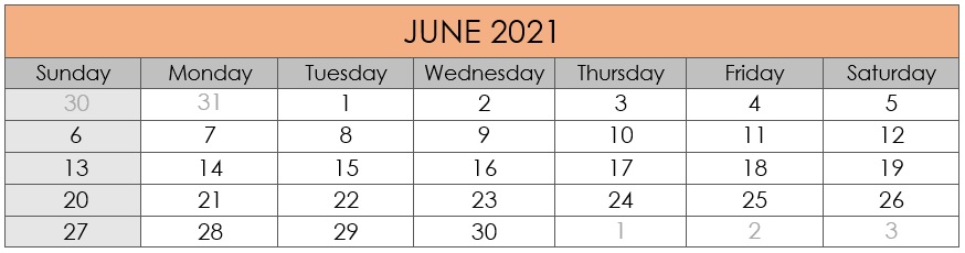 June 2021 Compliances Due Date