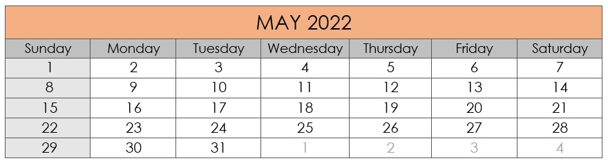May 2022 Compliances Due Date
