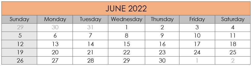 June 2022 Compliances Due Date